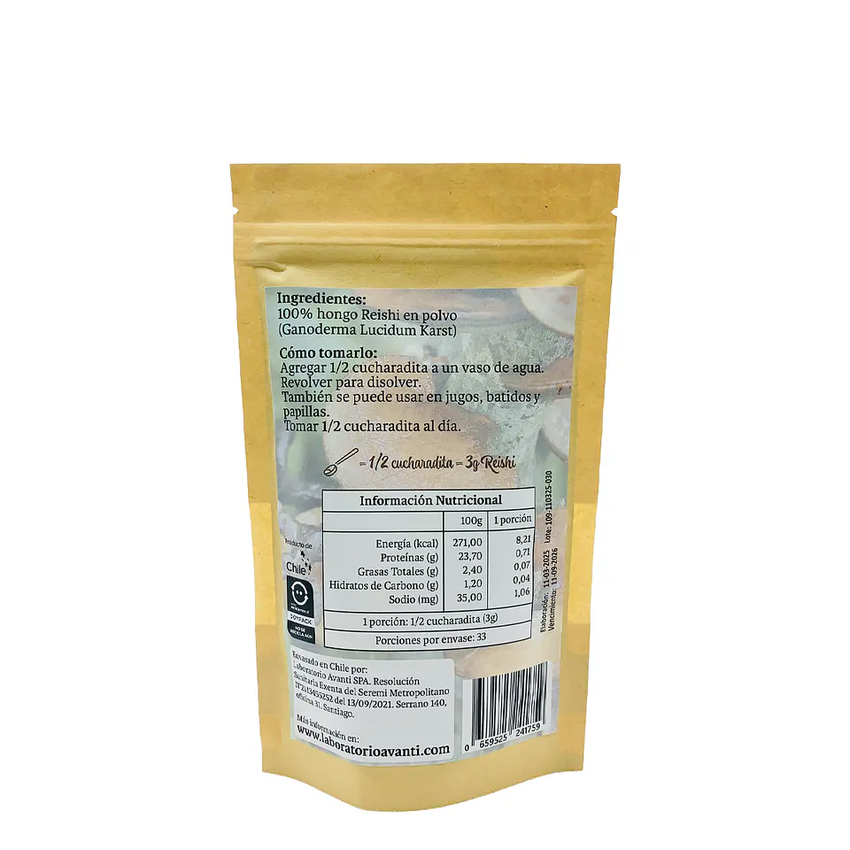 Reshi en Polvo, 100g 3