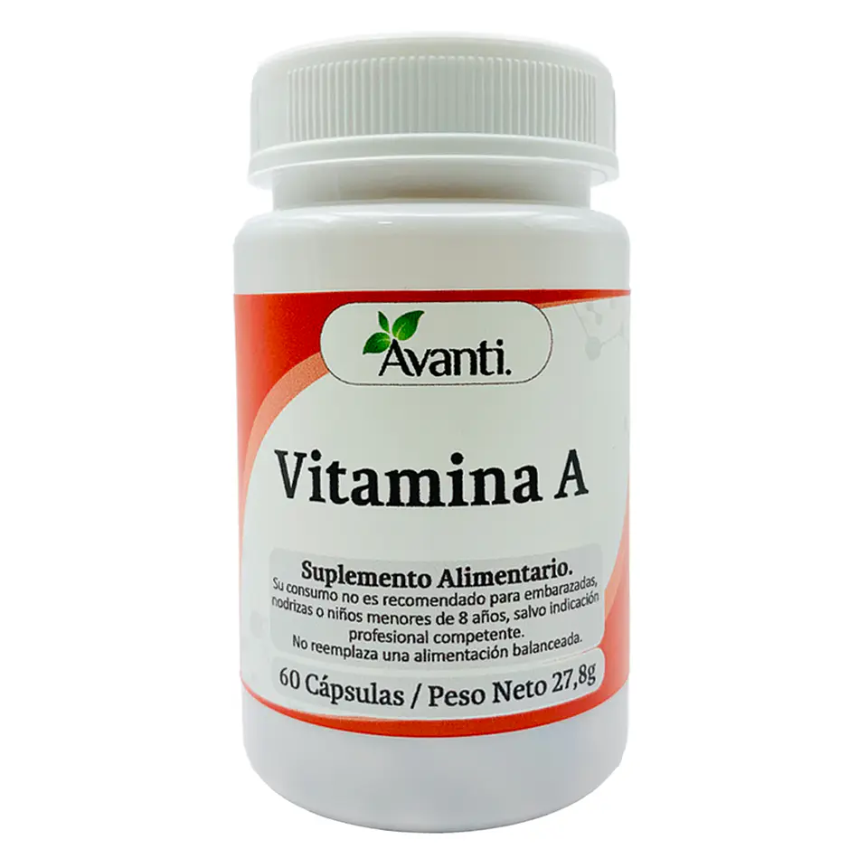 Vitamina A, 60 cápsulas vegetales 1