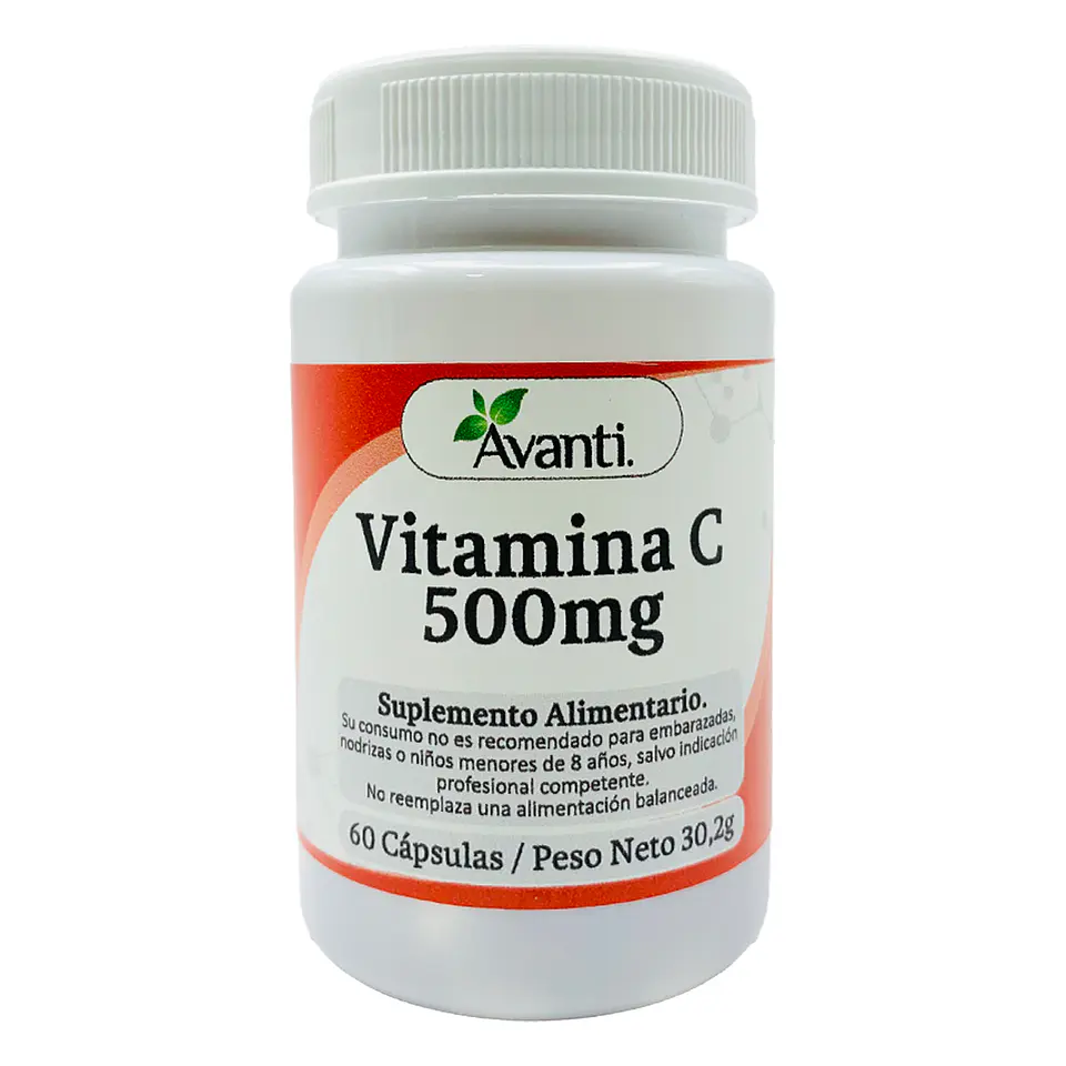 Vitamina C 500mg, 60 cápsulas 1