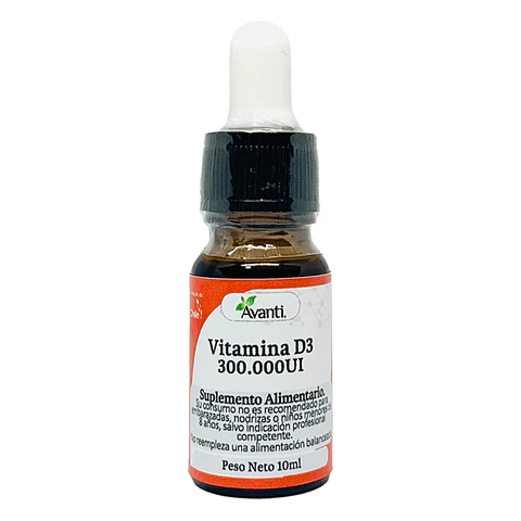 Vitamina D3 en gotas, 10ml