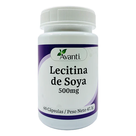 Lecitina de Soya 500mg, frasco 60 cápsulas blandas