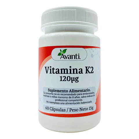 VItamina K2 120mcg, 60 cápsulas blandas