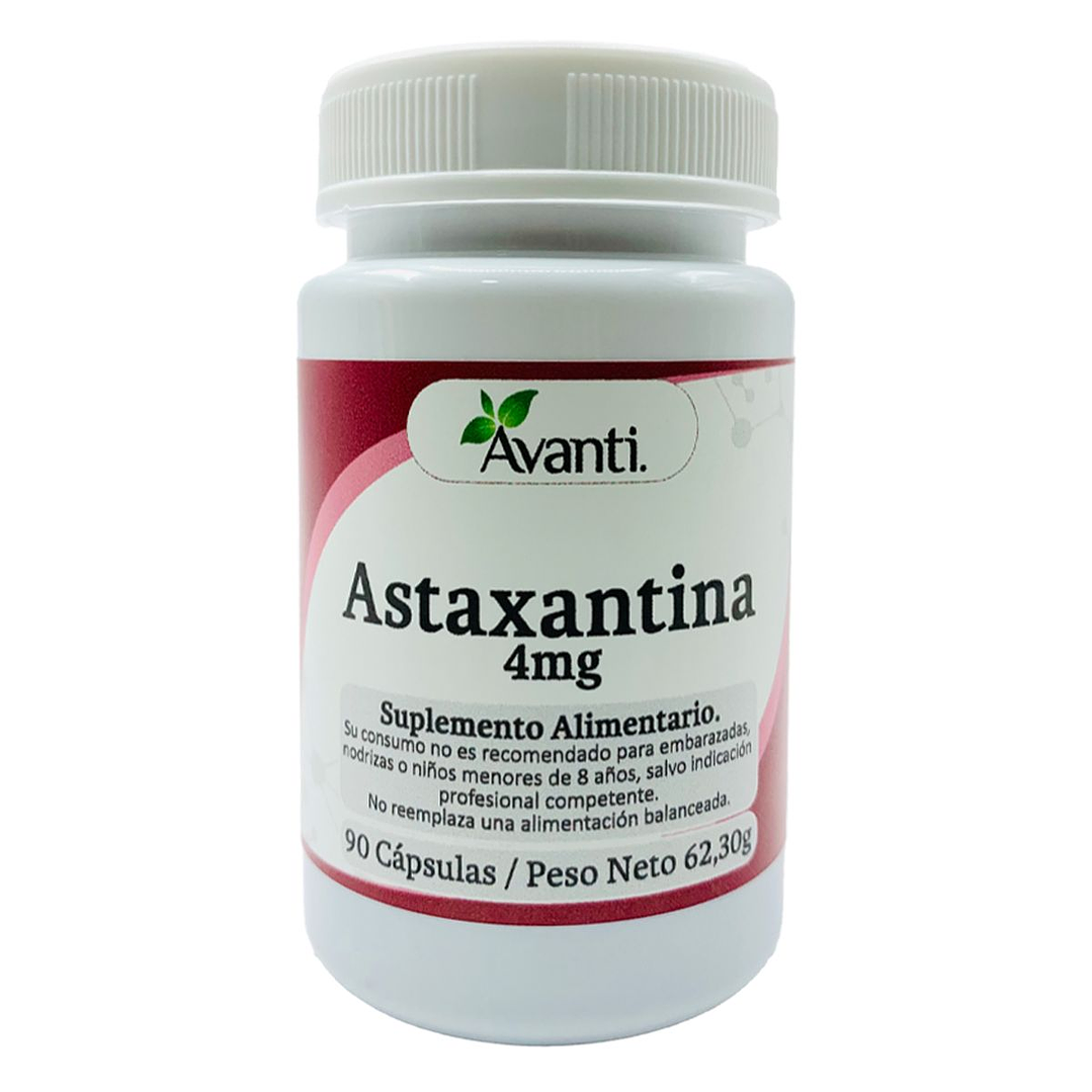 Astaxantina 4mg, 90 cápsulas blandas. Avanti 1