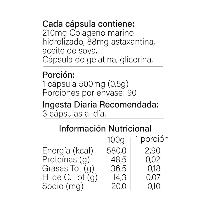 Astaxantina + Colágeno, 90 cápsulas blandas 4