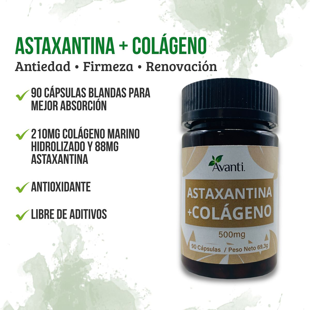 Astaxantina + Colágeno, 90 cápsulas blandas 3