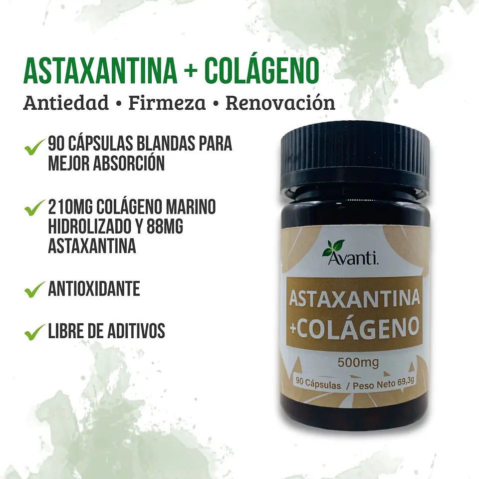 Astaxantina + Colágeno, 90 cápsulas blandas 3