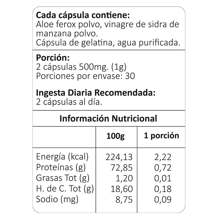 AloeVi, 60 cápsulas 5
