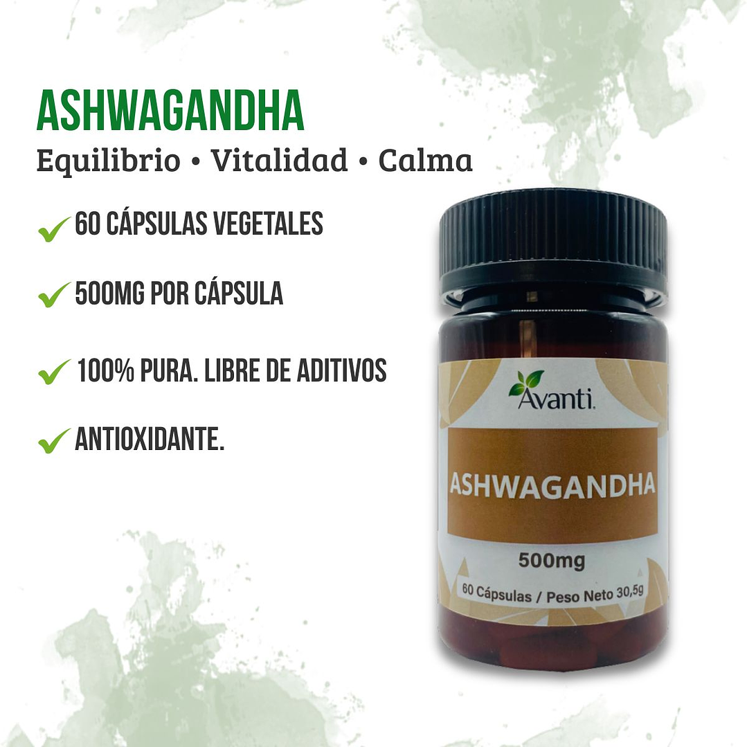 Ashwaganda, 60 cápsulas vegetales 5