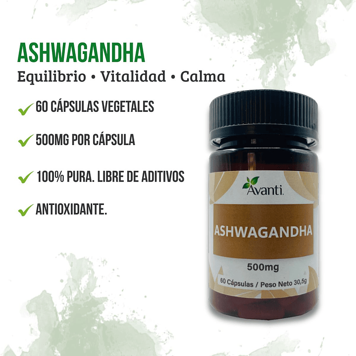 Ashwaganda, 60 cápsulas vegetales 5