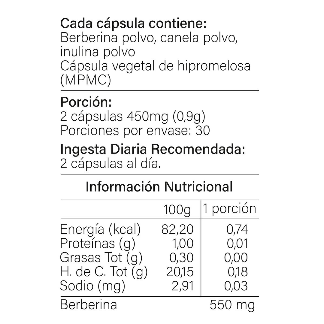 Berberina Complex, 60 cápsulas vegetales 4