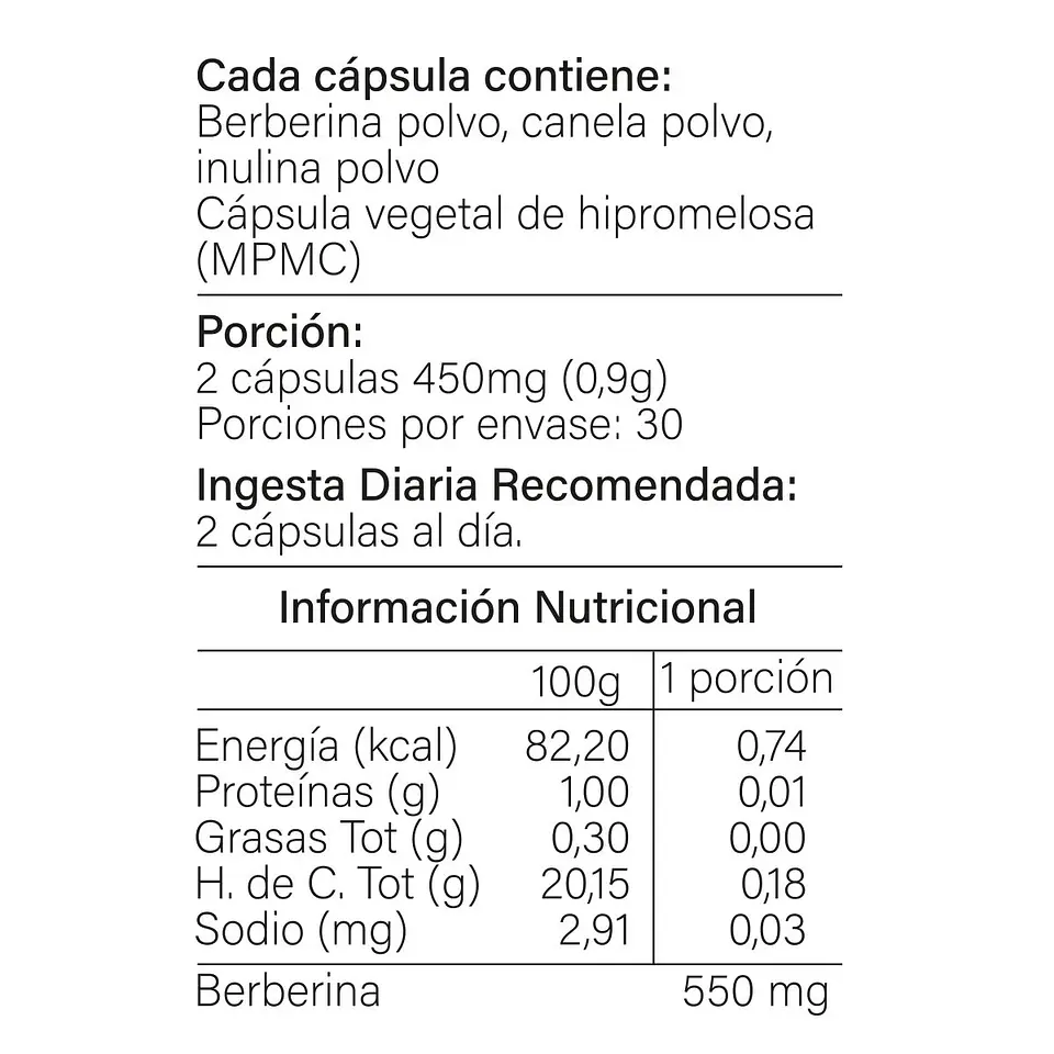 Berberina Complex, 60 cápsulas vegetales 4