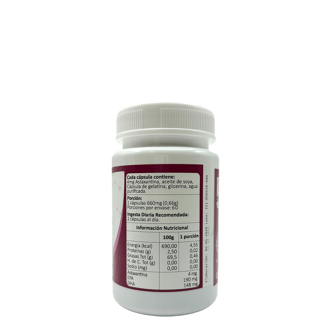 Astaxantina 4mg, 60 cápsulas blandas 3
