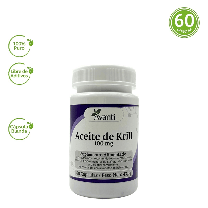 Aceite de Krill, 60 cápsulas blandas 4