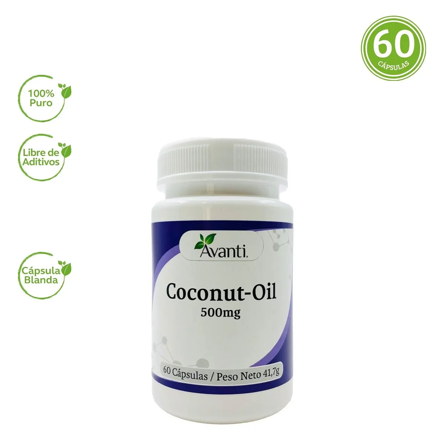 Coconut-Oil, 60 cápsulas blandas 4