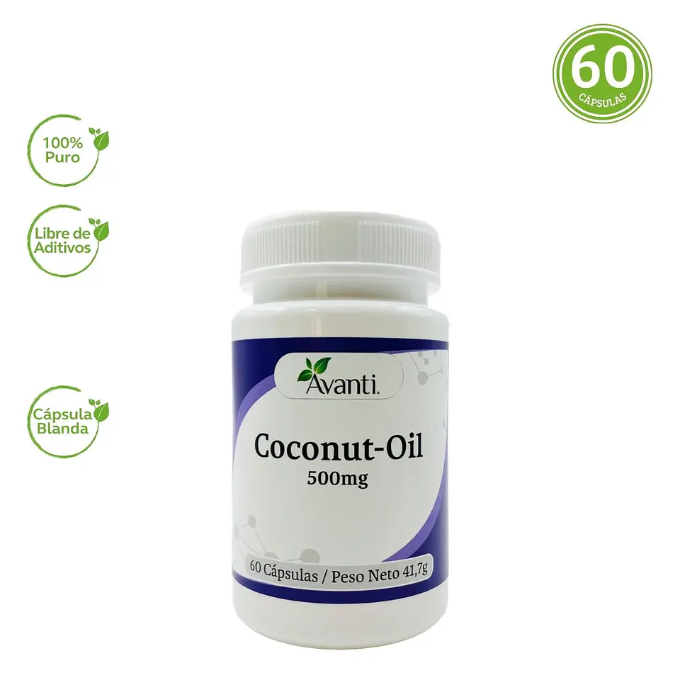 Coconut-Oil, 60 cápsulas blandas 4
