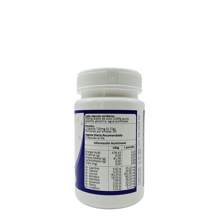 Coconut-Oil, 60 cápsulas blandas 2