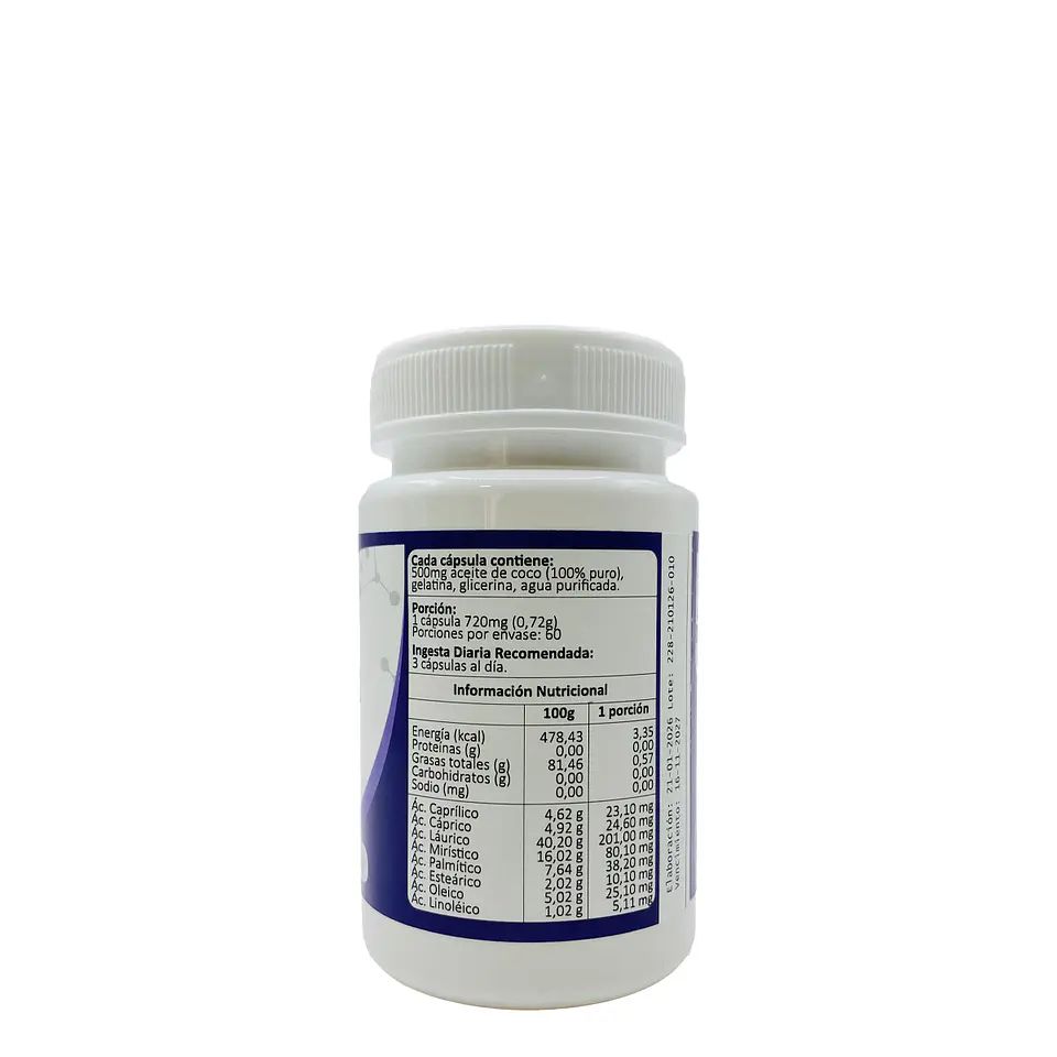 Coconut-Oil, 60 cápsulas blandas 2