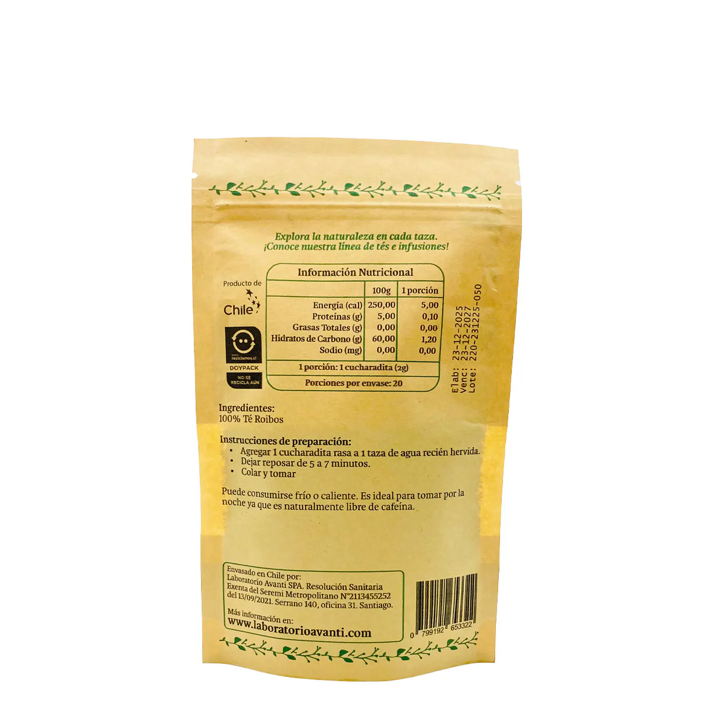 Té de Rooibos, Doypack 40g 3