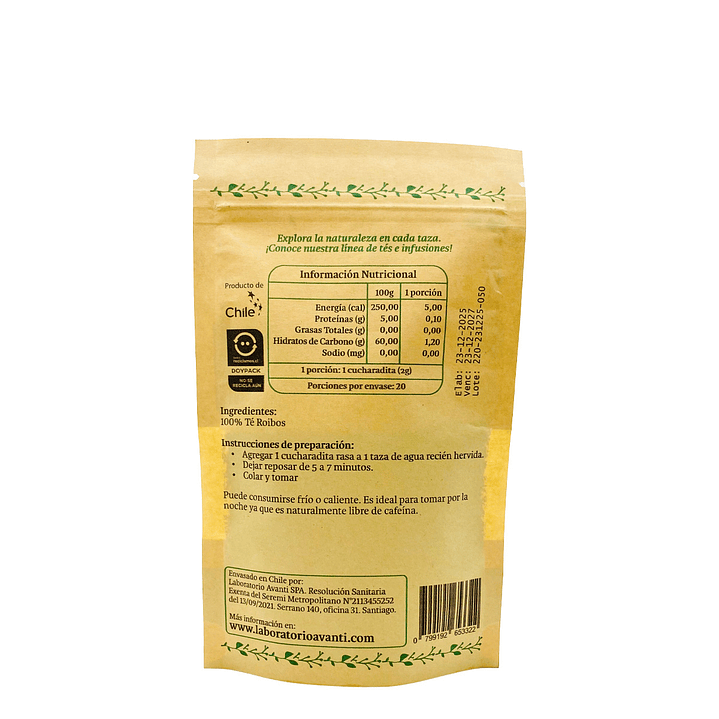 Té de Rooibos, Doypack 40g 3