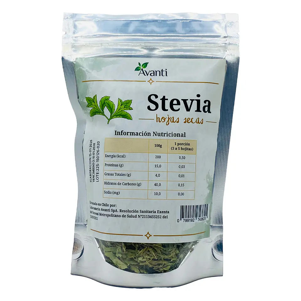 Stevia en hojas, Doypack 20g 1