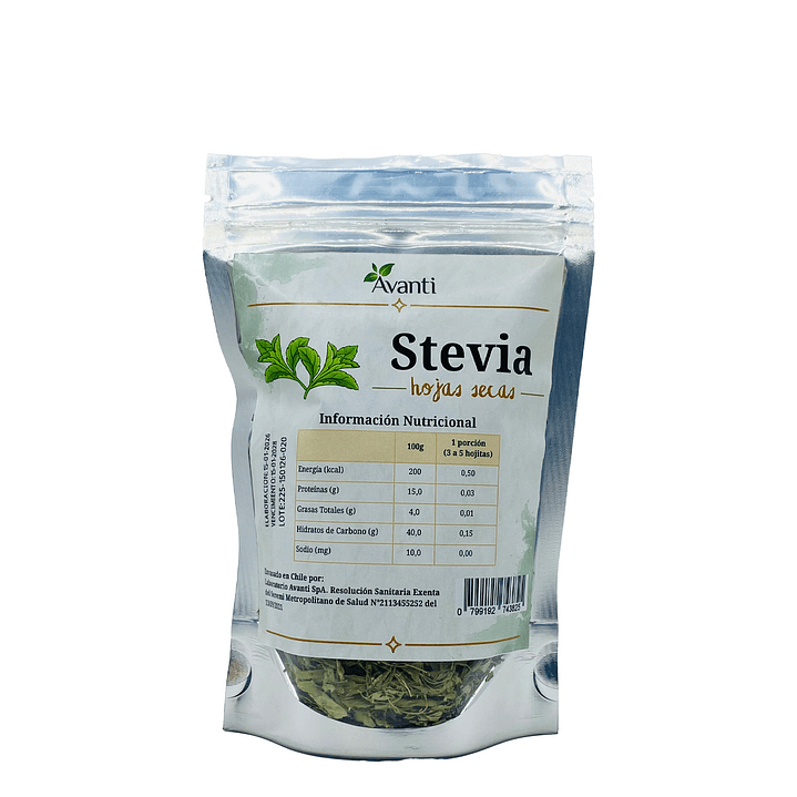 Stevia en hojas, Doypack 20g 2