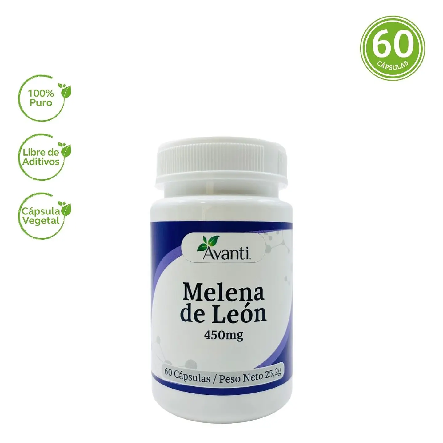 Melena de León, frasco 60 cápsulas vegetales 4