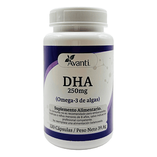 DHA Vegano (Omega-3), 120 cápsulas vegetales