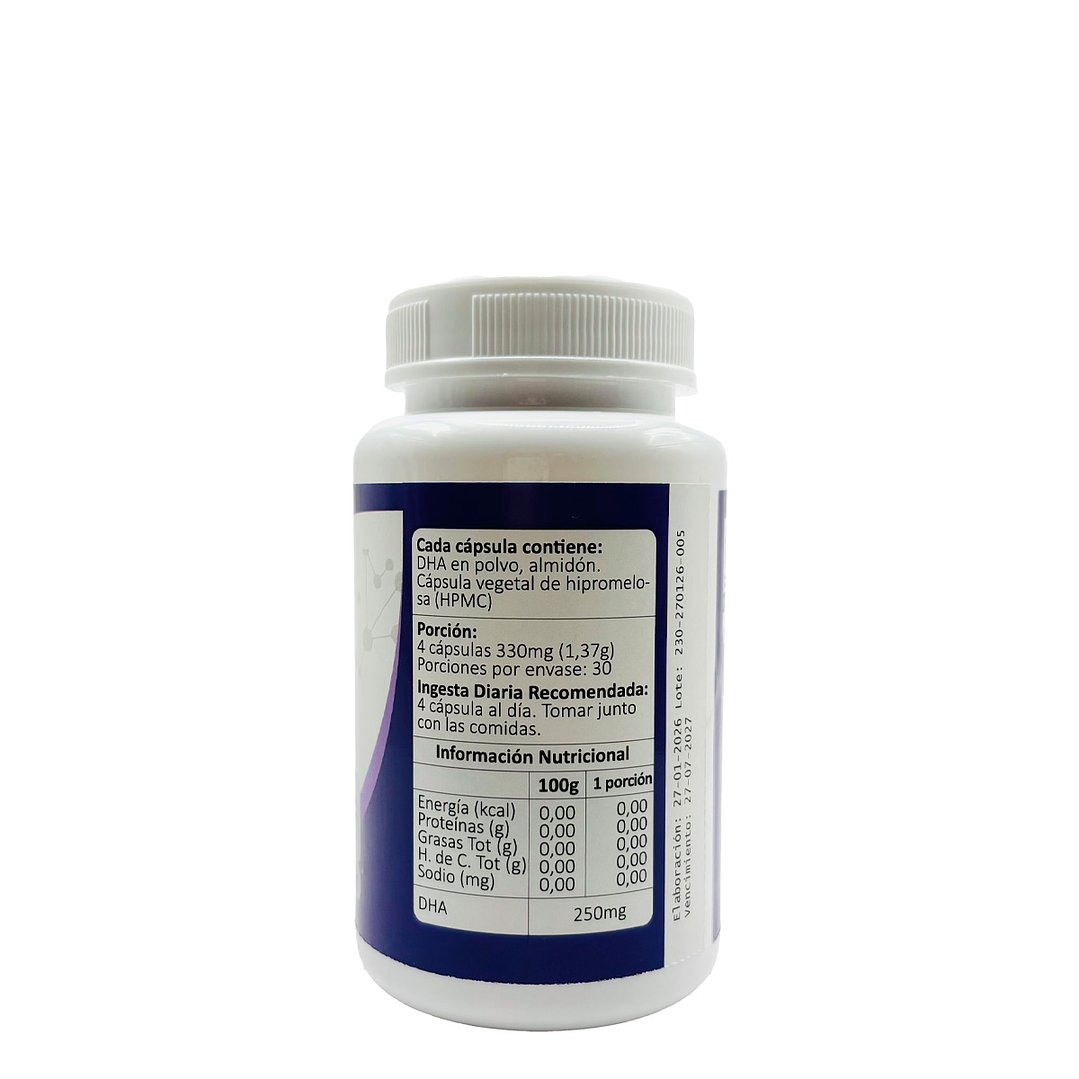 DHA Vegano (Omega-3), 120 cápsulas vegetales 3