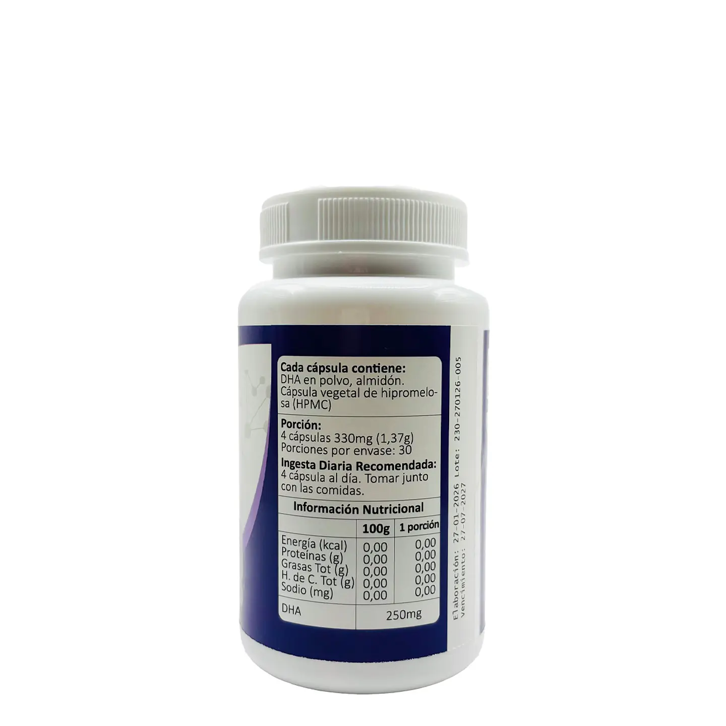 DHA Vegano (Omega-3), 120 cápsulas vegetales 3