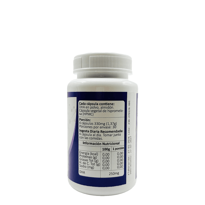 DHA Vegano (Omega-3), 120 cápsulas vegetales 3