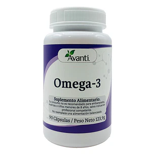 Omega-3, frasco 90 cápsulas blandas.