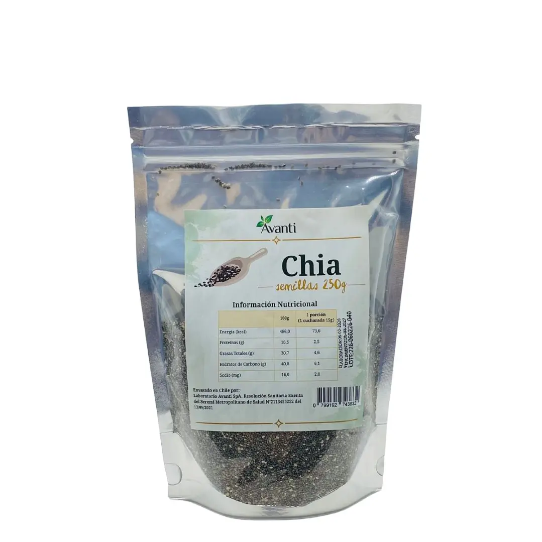 Chia semillas, Doypack 250g 2