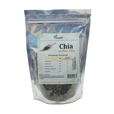 Chia semillas, Doypack 250g