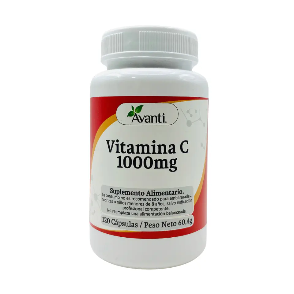 Vitamina C 1000mg, 120 cápsulas 1