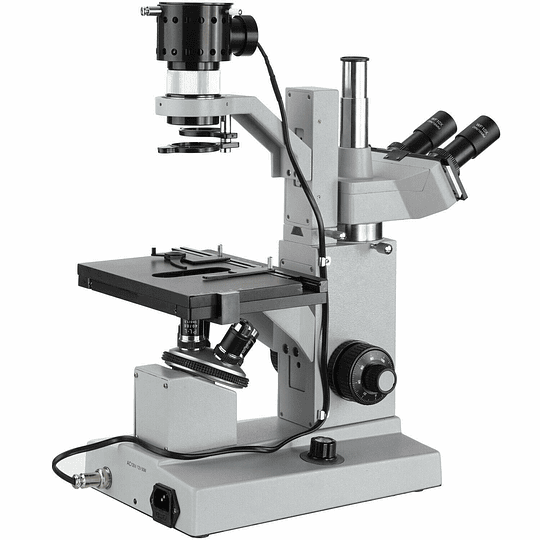 Microscopio Invertido AmScope 40X-640X, cultivo de tejido Incluye Camara digital 13mpx USB 2.0 Chip Sony