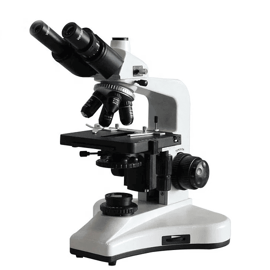 Microscopio Trinocular, Kohler, 40x-1000X, Mod Trino III, Profesional, Iluminacion Led, SemiPlan, Laboratorio, Veterinario