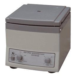 Centrifuga Hematocrito 1,5mm x 75mm, 12.000 RPM, 24 tubos capilares, Timer 30 Minutos
