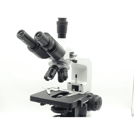 Microscopio Trinocular Kohler, 40-1000X, Profesional, Iluminacion Led, Laboratorio Clinico, Veterinario