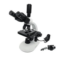 Microscopio TrinoI, Incluye Cámara 5MP, 40x-1000x, Siedentopf, Trinocular, Iluminacion Led 3W, Educacional, Veterinario, Laboratorio