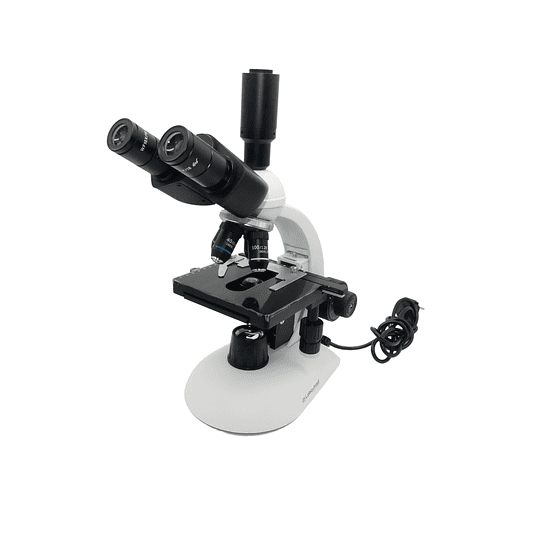 Microscopio Trinocular, Incluye Camara 8MP, 40x-1000x, Siedentopf, Iluminacion Led 3W, Modelo T1, Educacional, Veterinario, Laboratorio