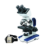 Microscopio Binocular 40x-1000x Con Camara FHD 4MP Semi Profesional Modelo A11.1123-b Duo, Led, Educacional, Biologico, Stereo, Luz Incidente y Transmitida
