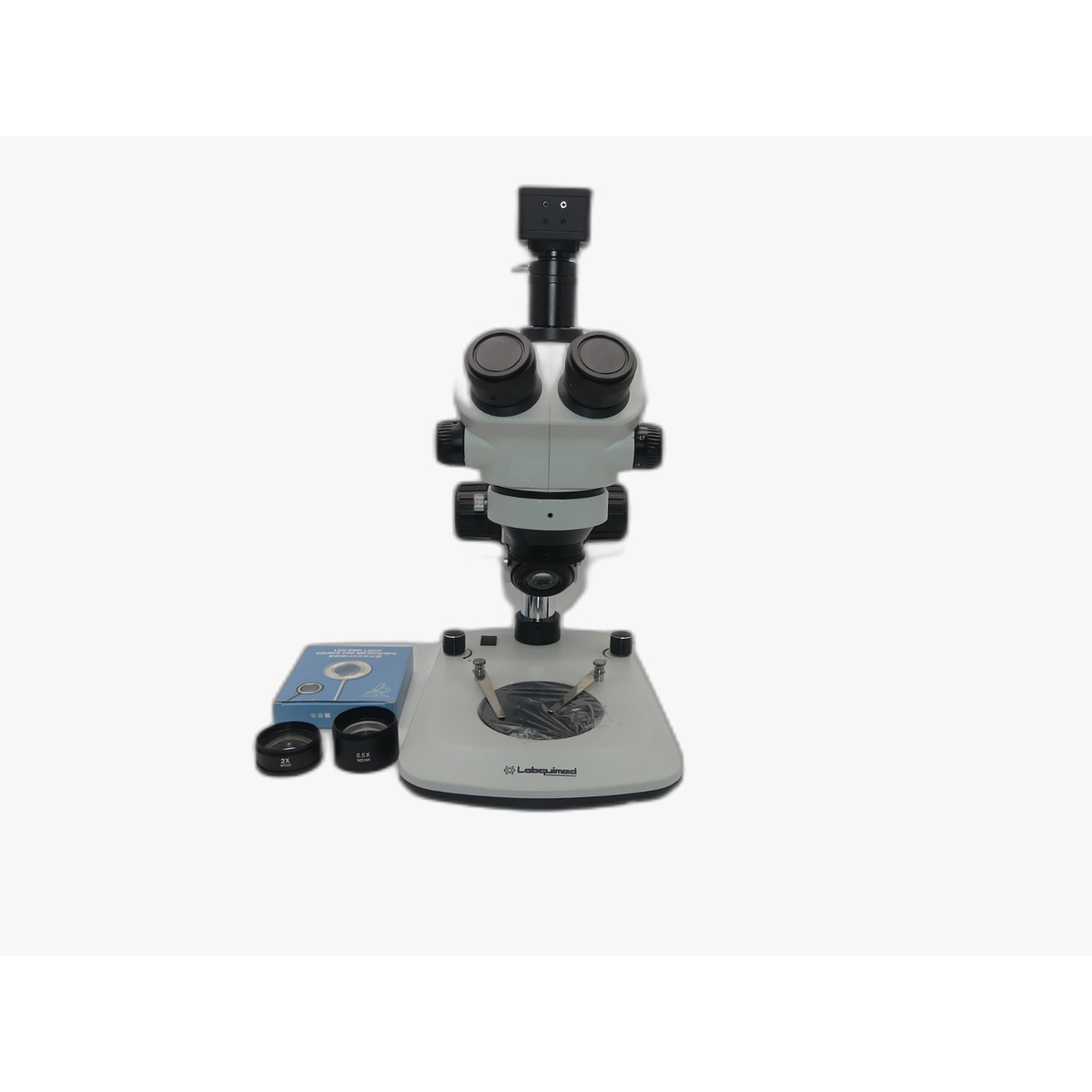 Microscopio Stereo Trinocular 3.5x100x Incluye Cámara 5MP