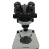 Microscopio Stereo Binocular 7x-50x Zoom, Luz Led Transmitida e Incidente, Model BB