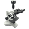 Microscopio Trinocular, Incluye Camara 8MP, 40x-1000x, Trinocular, Profesional, SemiPlan, Iluminación LED Kohler, Veterinario, Laboratorio