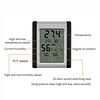 Termómetro Higrometro Digital, medidor electrónico de temperatura y humedad para la Oficina y el Hogar, Modelo TI