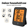 Termómetro de habitación con higrómetro digital LCD con imán de soporte, Modelo T2