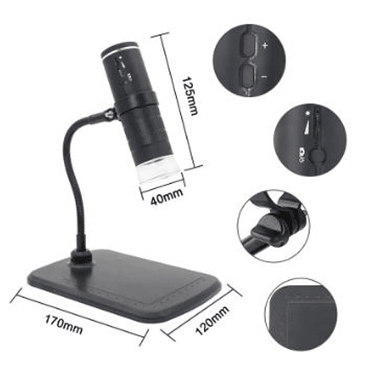 Microscopio WiFi 1000X HD, cámara de microscopio Digital para teléfono inteligente, lente de vidrio óptico, reparación de reloj, placa de circuito, herramientas de inspección