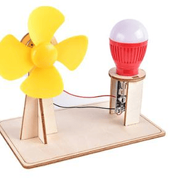 Modelo de generador de viento de madera para niños, juguete de ciencia, Kit de Física de tecnología divertida, juguetes educativos para niños +7
