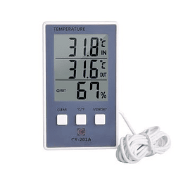 Termómetro Digital LCD, higrómetro, Sensor de temperatura interior, medidor de humedad conveniente CX-201A