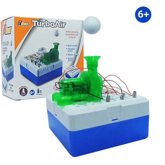 Experimento científico educativo para niños, flotador de aire Turbo hecho a mano, juguetes ensamblados Diy TurboAir 6+